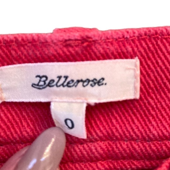 Bellerose Lotan Wide Leg Crop Pants in Red - Picture 4 of 7